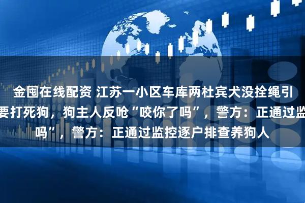 金囤在线配资 江苏一小区车库两杜宾犬没拴绳引激烈争吵：路人称要打死狗，狗主人反呛“咬你了吗”，警方：正通过监控逐户排查养狗人